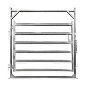 6 Ovals Heavy Duty Cattle Gate 40x80mm Rails 50mm Post