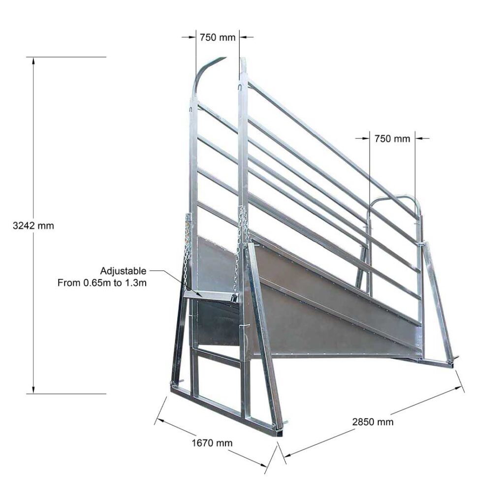 Adjustable Cattle Loading Ramp - Super Fence
