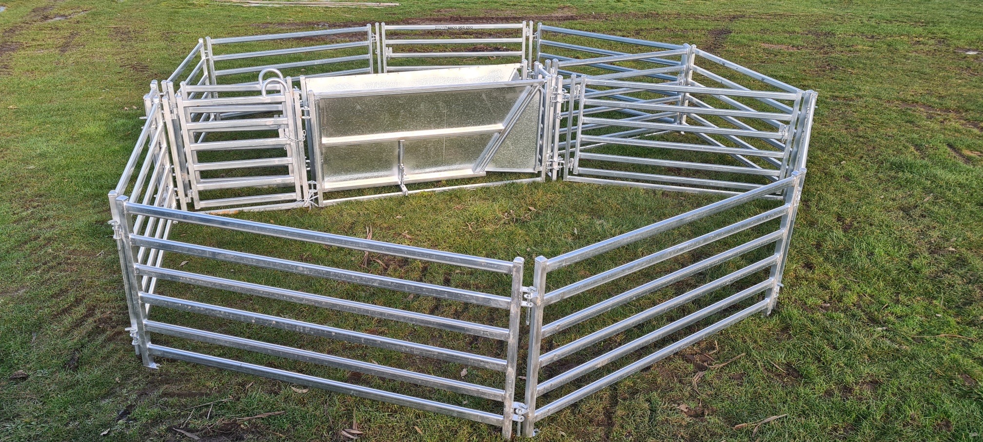 Galvanised goat and sheep yard panel by Super Fence